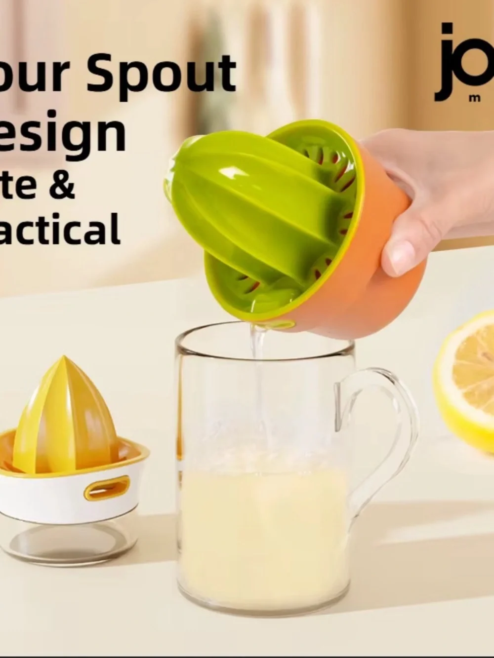 Joie Cactus Citrus Juicer - Lime Green & Terracotta
